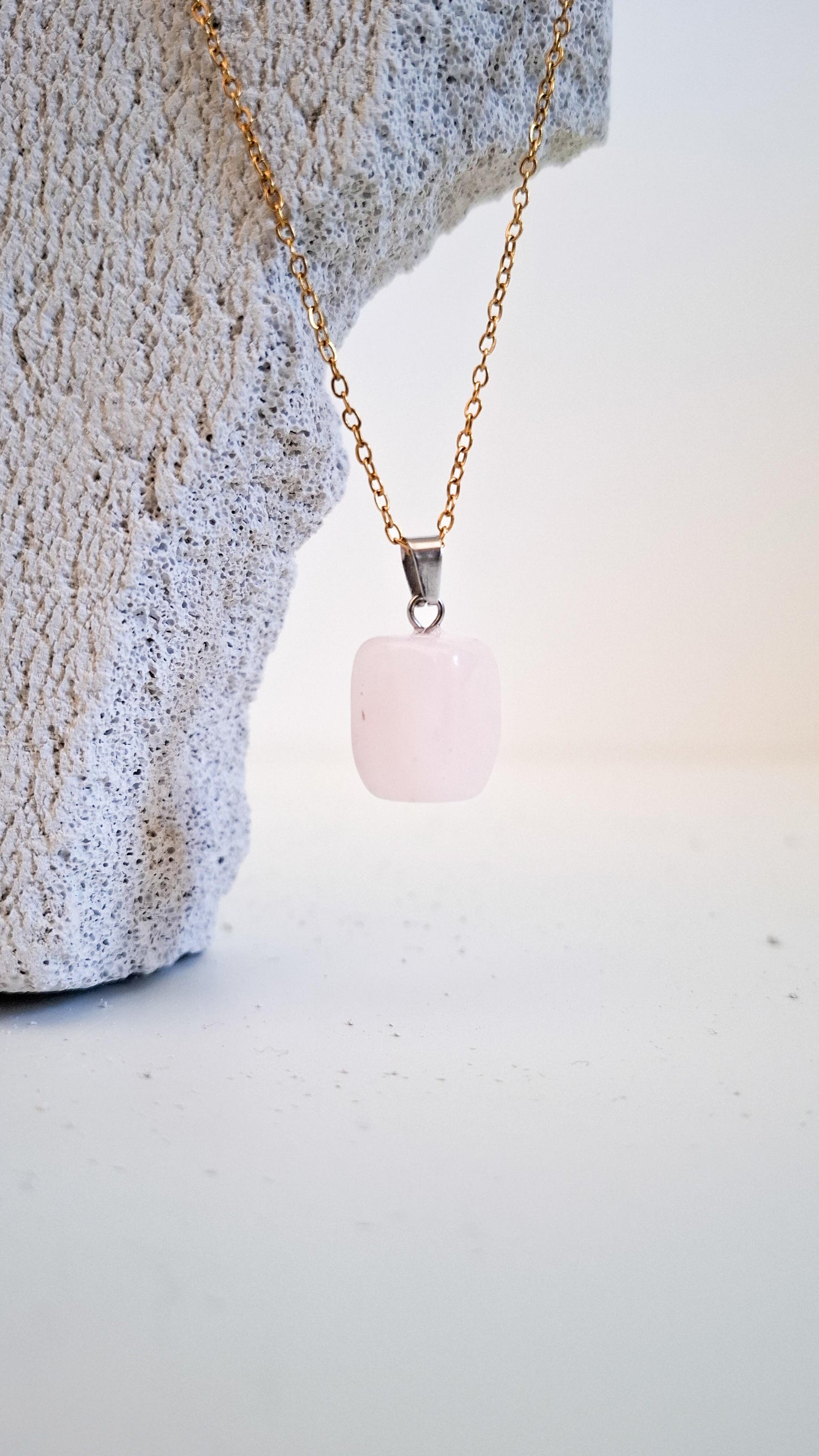 Ciondolo in Quarzo Rosa