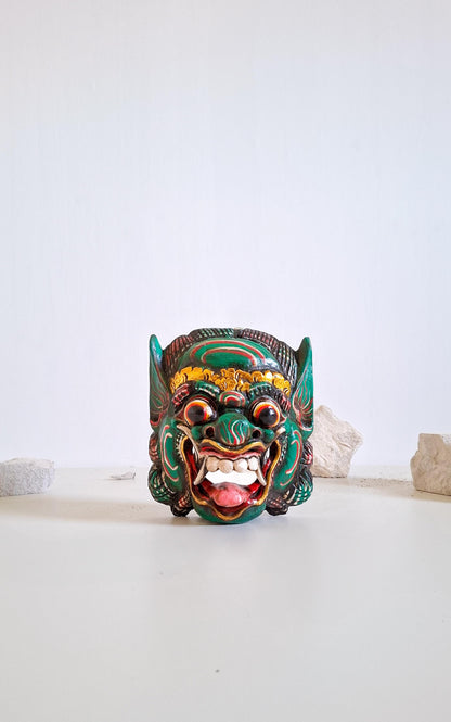 Maschera Barong intagliata a mano