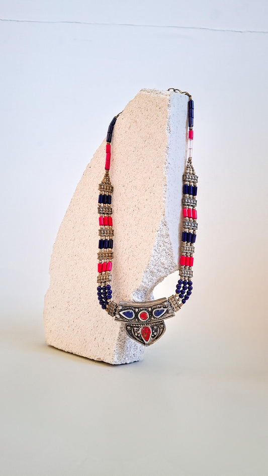 Collana Tibetana in Lapislazzulo