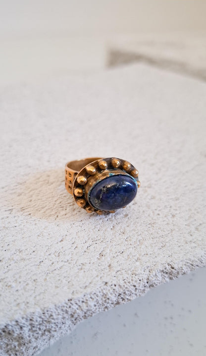 Anello in Lapislazzulo